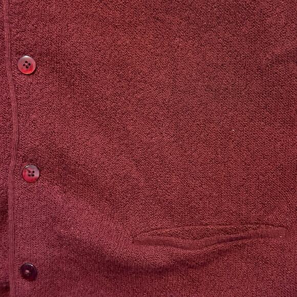Vintage Pendleton 100% Virgin Wool Cardigan Red Made in USA Grandpa Adult XL - Picture 3 of 4